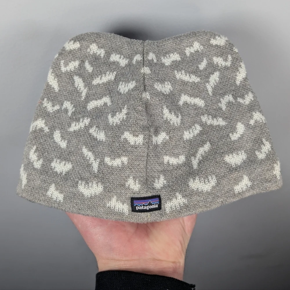 PATAGONIA Baby Animal Friends Beanie, 60585, owl drifter grey color, size 3-6M